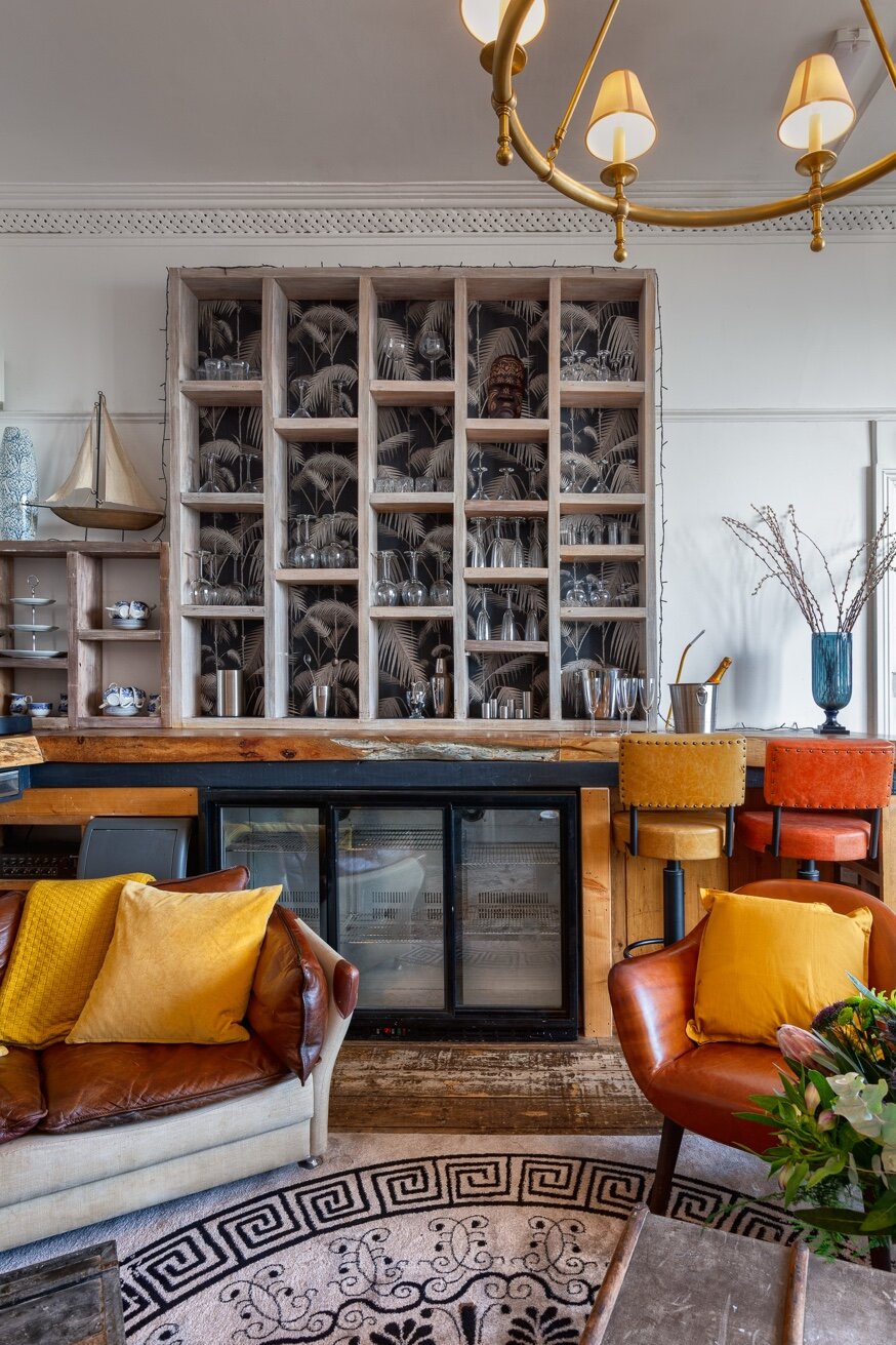 Sage coffee machine and bar detail at Zanzibar House